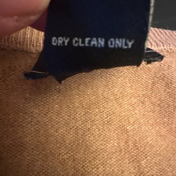 Jos. A. Bank Mens L Camel Crewneck Sweater 100% Cashmere - Picture 3 of 4